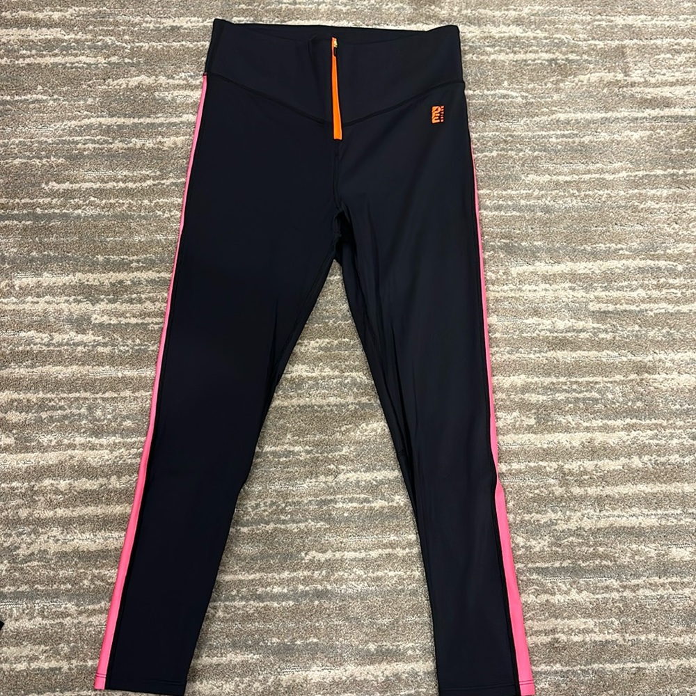 P.E nation Black and Pink Leggings size X Large